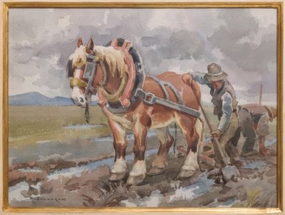 Práce na poli od Arcangelo Salvarani