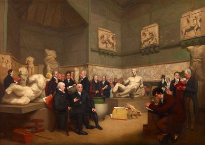Správci v dočasném Elginově pokoji, 1819 od Archibald Archer
