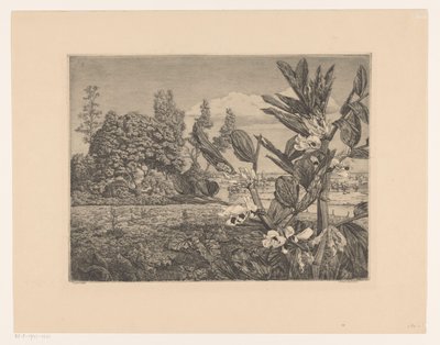 Krajina s květinami od Arend Hendriks (signed by artist)