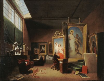 Ateliér dAry Scheffer, rue Chaptal, 1851. od Arie Johannes Lamme