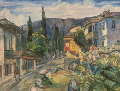 Tatar Street v Jaltě, 1932 od Aristarkh Vasilievic Lentulov