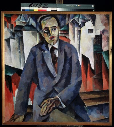 Portrét rektora Alexandra Tairova (1885-1950) (Portrét rektora A. Tairova). Obraz Aristarch Vasiljevič Lentulov (Lentulov) (1882-1943), olej na plátně. Ruské umění, avantgarda 20. století. Státní ruské muzeum, Petrohrad. od Aristarkh Vasilievic Lentulov