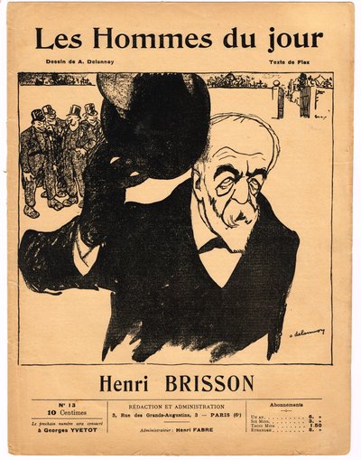 Obálka „“ The Men of the Day “, Satirical in B&W od Aristide Delannoy