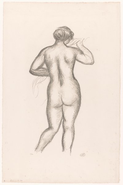 Ženský akt při pohledu zezadu Femme nue de dos (původní název) od Aristide Maillol (signed by artist)