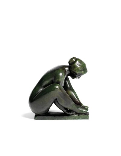 Přikrčená Dívka Drží Jednu Nohu od Aristide Maillol