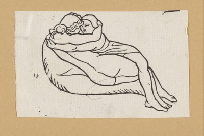 Daphnis und Chloë zusammen liegend od Aristide Maillol