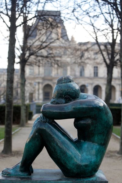 Tuileries Garden, Aristide Maillol, Noc, Paříž, Francie (foto) od Aristide Maillol