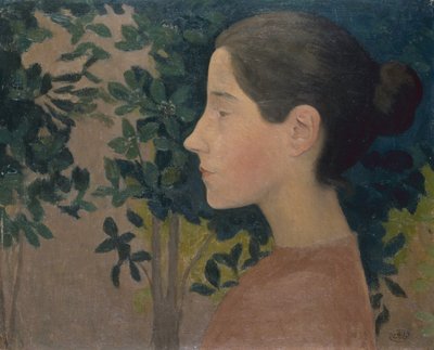 Profil dívky (olej na plátně) od Aristide Maillol