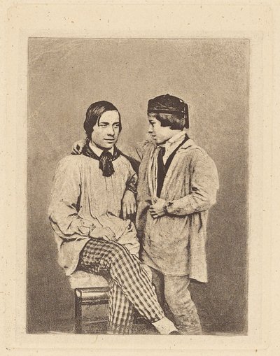 [Muž a chlapec] od Armand Hippolyte Louis Fizeau