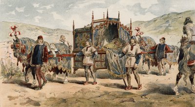 Vrh chatelaine, doba vévodů z Burgundska, 15. století od Armand Jean Heins