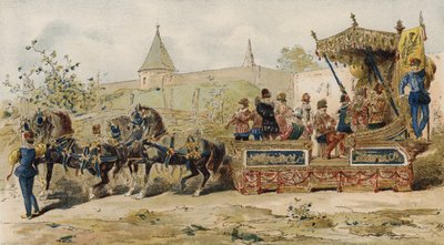 Kupci plující s hudebníky, Španělské Nizozemí, 16. století od Armand Jean Heins