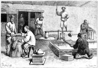 Papírna, Čína, 1895. od Armand Kohl