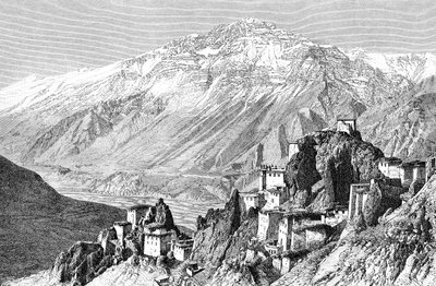 Dankar, Lahul a Spiti, Indie, 1895. od Armand Kohl