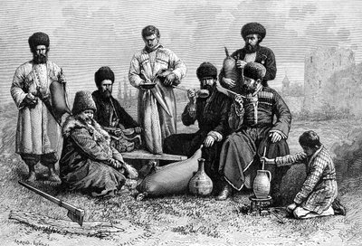 Gruzínští muži, 1895. od Armand Kohl
