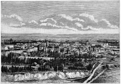 Pohled na Blida, Alžírsko, c1890 od Armand Kohl