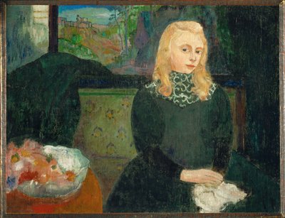 Gabrielle Vien jako mladá dívka (malba na plátně) od Armand Seguin