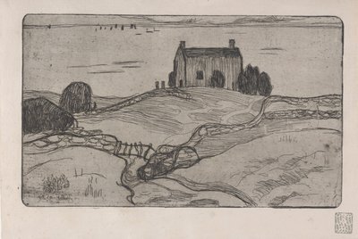 La Maison du Pendu (Dům oběšeného muže) 1893 (lept) od Armand Séguin