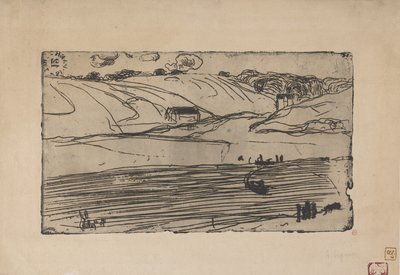 La Peche (Rybaření) 1893 (lept a ruleta) od Armand Séguin