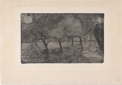 Les Pommiers (Jabloně) 1893 (lept, akvatinta a suchá jehla) od Armand Séguin