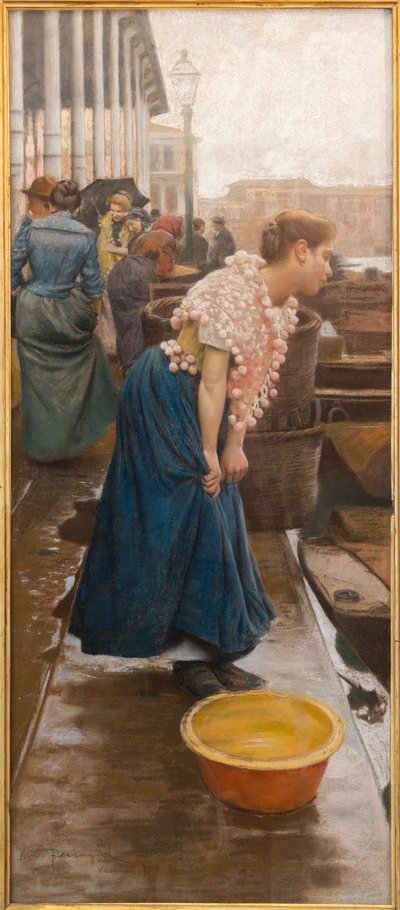 Benátský měšťan (tempera na papíře) od Arnaldo Ferraguti