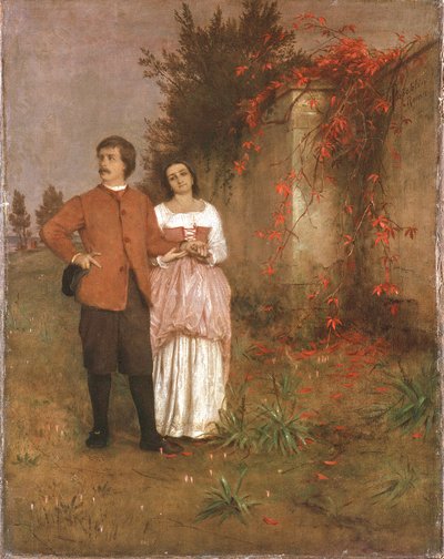 Arnold Böcklin se svou ženou od Arnold Böcklin