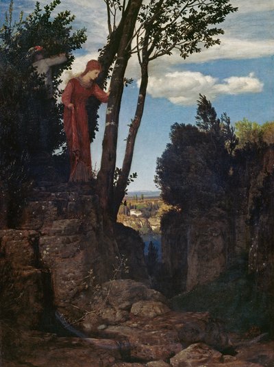 Krajina typická pro okolí Florencie od Arnold Böcklin