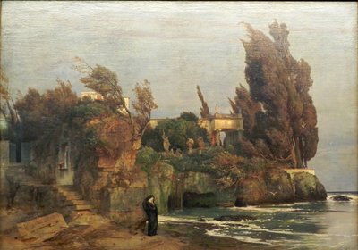 Vila u moře, verze II od Arnold Böcklin