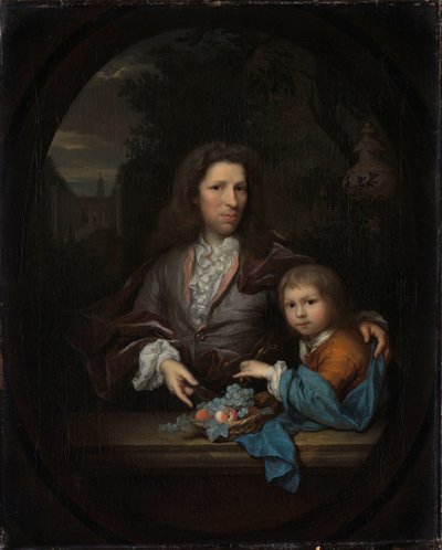 Jan van de Poll (1668-1745) a jeho syn Harmen Hendrick (1697-1772). od Arnold Boonen