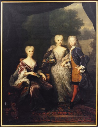 Marie Louise de Hesse Cassel, princezna z Orange se svými dětmi, Amelie d