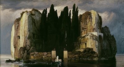 Ostrov mrtvých. Pátá verze. 1886 od Arnold Böcklin