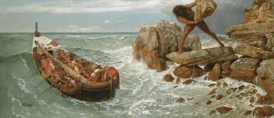Odysseus a Polyphemus, 1896 od Arnold Böcklin