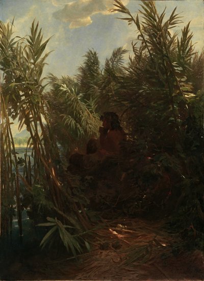 Pánev v rákosí, 1856-1857. od Arnold Böcklin