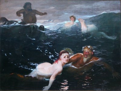 Hra ve vlnách od Arnold Böcklin
