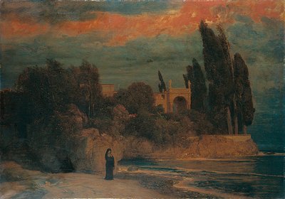 Vila u moře od Arnold Böcklin