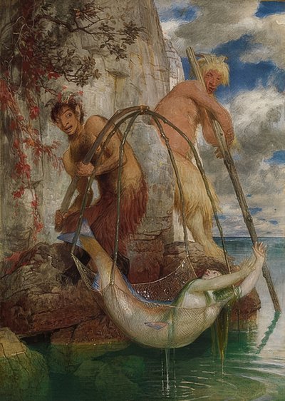 Dva rybářské panely. 1874 od Arnold Böcklin
