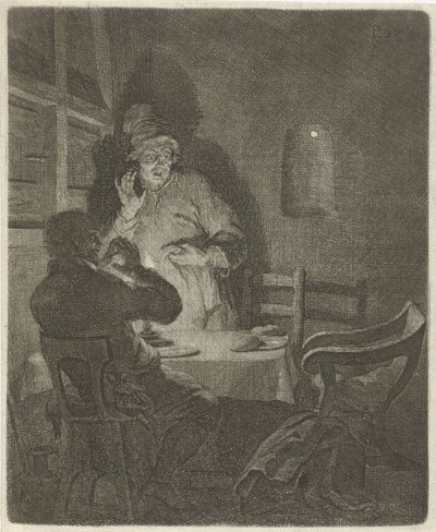 Jídlo v Emauzích od Arnold Houbraken