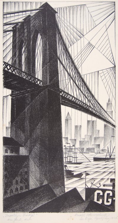 Brooklynský most od Arnold Ronnebeck