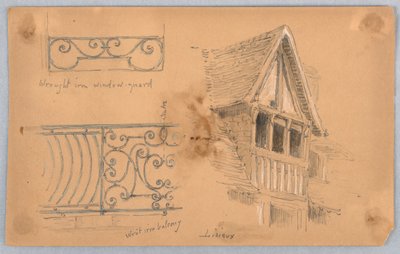 Architektonické detaily v Lisieux od Arnold William Brunner