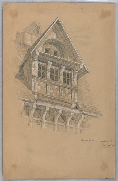 Dormer na Maison des Quatrans, Caen od Arnold William Brunner