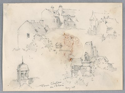 Skici z Château de Blois od Arnold William Brunner