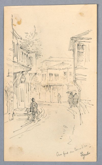 Pouliční scéna od Arnold William Brunner