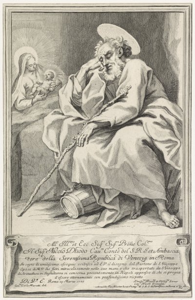 Spící Josef od Arnold van Westerhout