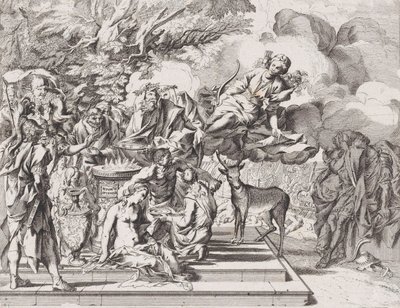 Oběť Ifigenie, 1650-1700. od Arnold van Westerhout.