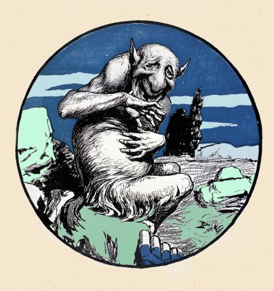 Bůh Pan, napůl koza, můj manžel. Ilustrace Arpad Schmidhammer pro děti od Arpad Schmidhammer