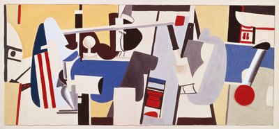 Studie pro nástěnnou malbu pro administrativní budovu, letiště Newark, New Jersey od Arshile Gorky
