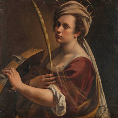 Autoportrét jako svatá Kateřina Alexandrijská, kolem roku 1616 (olej na plátně) od Artemisia Gentileschi