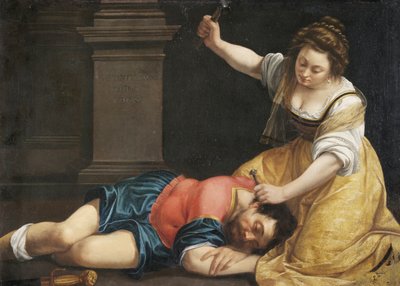 Yael tuant Sisera - Jael a Sisera par Gentileschi, Artemisia (1598-1653), c. 1620 - Olej na plátně, 86x125 - Muzeum Szepmuveszeti, Budapešť od Artemisia Gentileschi