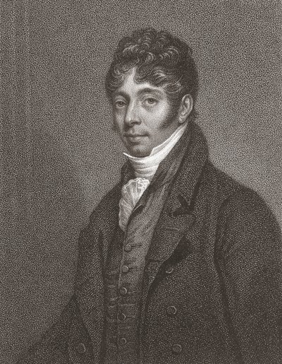 John Cunningham Saunders. Portrét. (tisk) od Arthur (after) Devis
