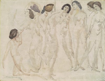 Devět figur od Arthur B. Davies