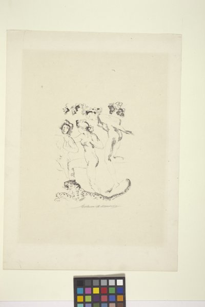 Bacchantes (litografie) od Arthur Bowen Davies
